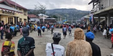 Semangat Sportivitas Kian Membara, Lomba Voli Putri HUT Bhayangkara ke-80 Polres Tolikara Masuki Babak Semifinal