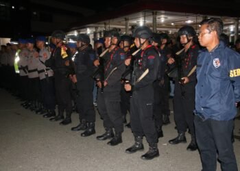 Antisipasi Gangguan Kamtibmas, Polda Papua Gelar Apel Kesiapan Personel