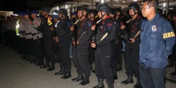 Antisipasi Gangguan Kamtibmas, Polda Papua Gelar Apel Kesiapan Personel