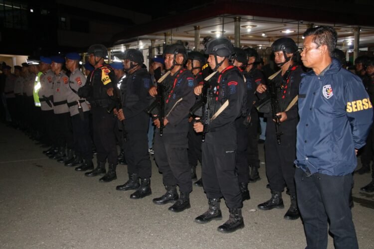 Antisipasi Gangguan Kamtibmas, Polda Papua Gelar Apel Kesiapan Personel