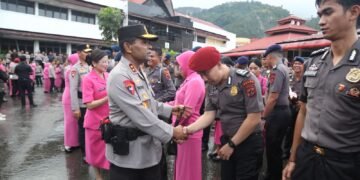 Kapolda Papua Pimpin Upacara Kenaikan Pangkat Anggota Polri dan ASN Periode 1 Juli 2026