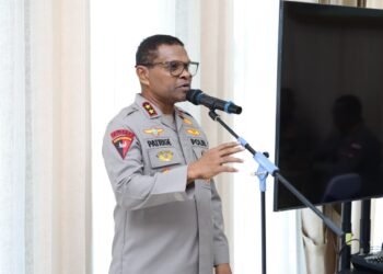 Perkuat Sinergi, Kapolda Papua Silaturahmi dan Makan Siang Bersama Danlanud Manuhua