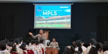 Police Goes To School, Sat Lantas Polres Jayapura Tanamkan Budaya Tertib Berlalu Lintas Sejak Dini
