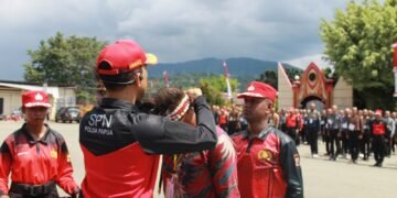 235 Casis Bintara Polri Resmi Ikuti Upacara Tradisi Penerimaan di SPN Polda Papua