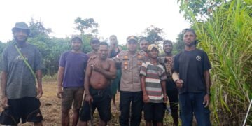 Kapolsek Senggi Perkuat Kemitraan dengan Warga, Ajak Masyarakat Jaga Kamtibmas Melalui Gotong Royong