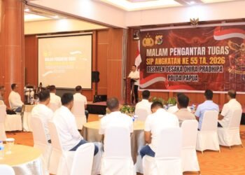 Malam Pengantar Tugas SIP Angkatan Ke-55, Wakapolda Papua Tekankan Perwira Harus Siap Memimpin dan Melayani