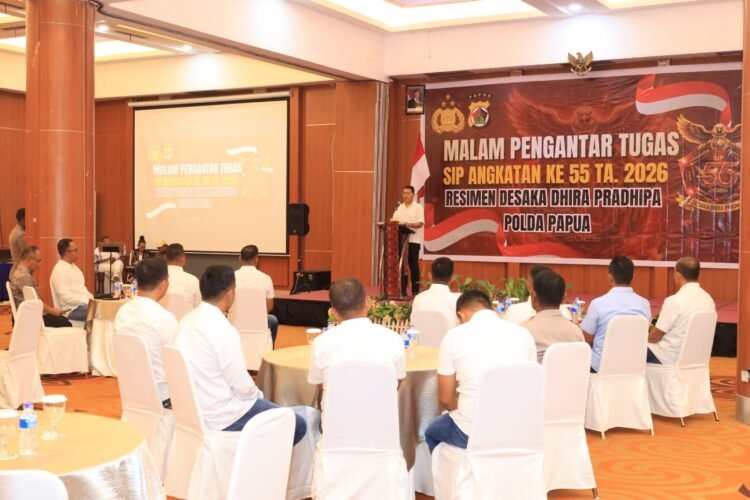Malam Pengantar Tugas SIP Angkatan Ke-55, Wakapolda Papua Tekankan Perwira Harus Siap Memimpin dan Melayani