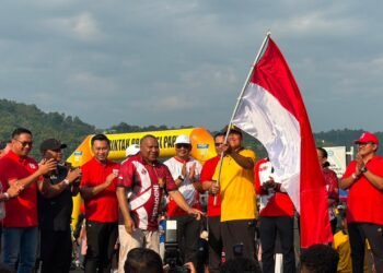 Polda Papua Dukung Launching Pencanangan dan Jalan Santai HUT Ke-81 Proklamasi Kemerdekaan Republik Indonesia Provinsi Papua