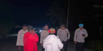 Kapolsek Kelila Pimpin Patroli Malam, Ajak Warga Jaga Kondusivitas Kamtibmas