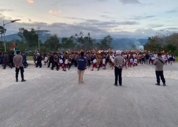Polres Mamberamo Tengah Pastikan Pengamanan Taptu dan Pengukuhan Paskibra Berjalan Kondusif