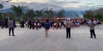 Polres Mamberamo Tengah Pastikan Pengamanan Taptu dan Pengukuhan Paskibra Berjalan Kondusif