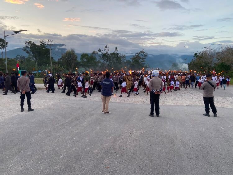 Polres Mamberamo Tengah Pastikan Pengamanan Taptu dan Pengukuhan Paskibra Berjalan Kondusif