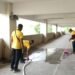 Polda Papua Hadir untuk Masyarakat, Bersihkan Wisma Atlet Mandala bagi Pengungsi Kebakaran